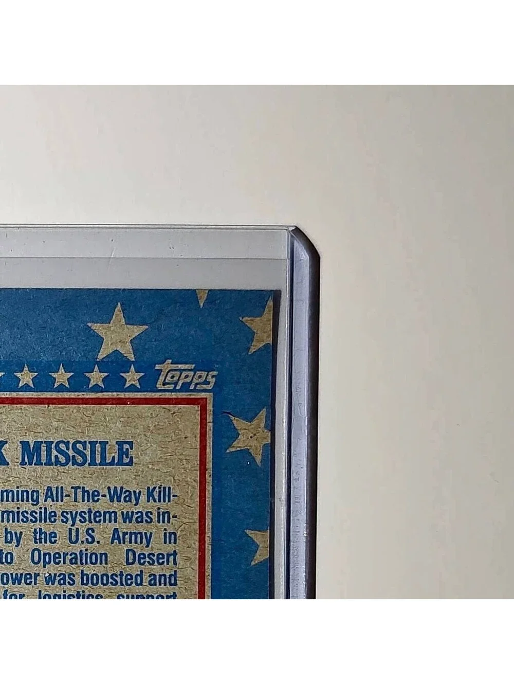 HAWK Missile 1991 Topps Desert Storm #168 Card